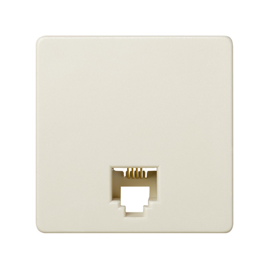 RJ11 telephone socket with 4 contacts ivory Simon 27 Play | SIMON