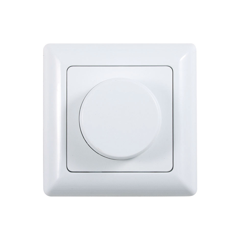 Interruptor/regulador branco de intensidade encastrável com 50-300 W, 230 V/50 Hz da 