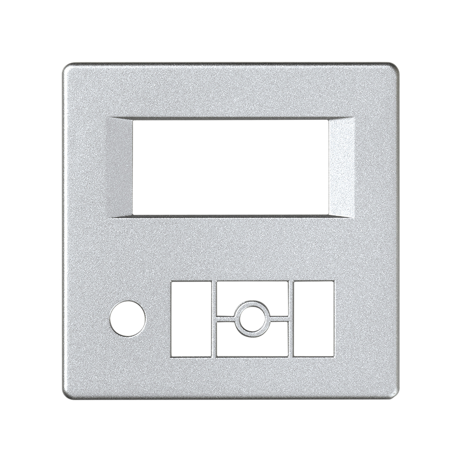Enjoliveur radio digitale aluminium froid Simon 82 Detail