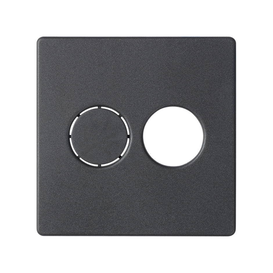 Cover for stereo speaker outlet graphite Simon 82