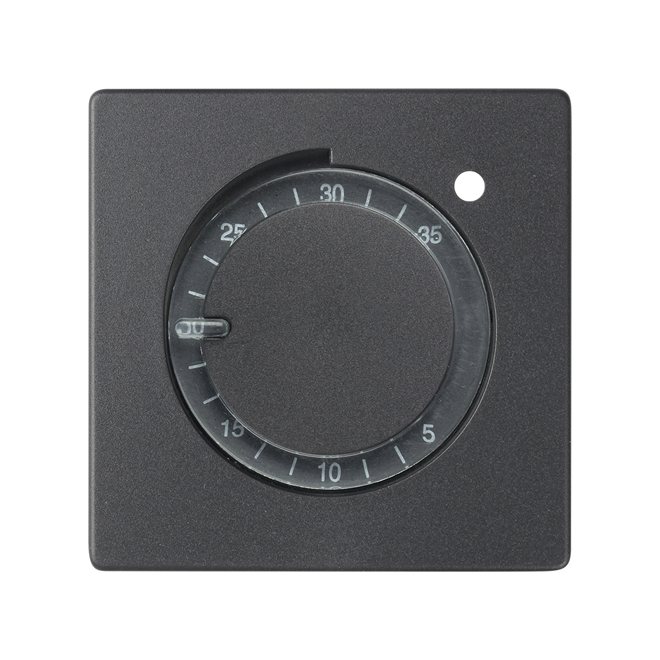 Enjoliveur thermostat graphite Simon 82 Detail
