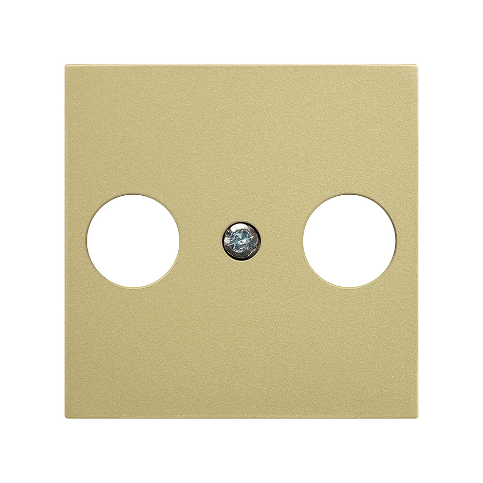 Cover for R-TV+SAT signal socket outlet bronze Simon 270