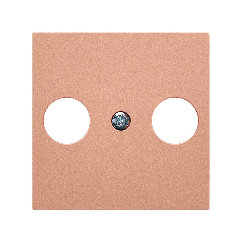 Cover for R-TV+SAT signal socket outlet copper Simon 270
