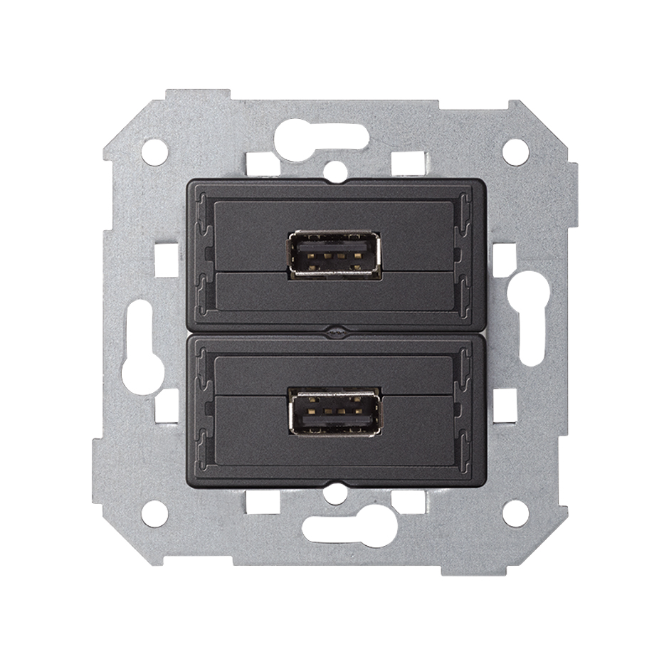 Conector 2xUSB 2.0 tipo A Simon 75