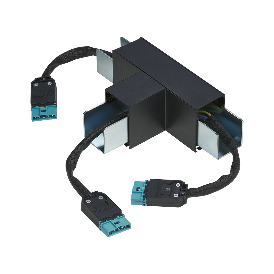 Accesorio T Negro Blind empotrado