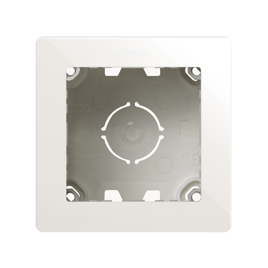 Compact Surface-mount Box 1 element white Simon 270