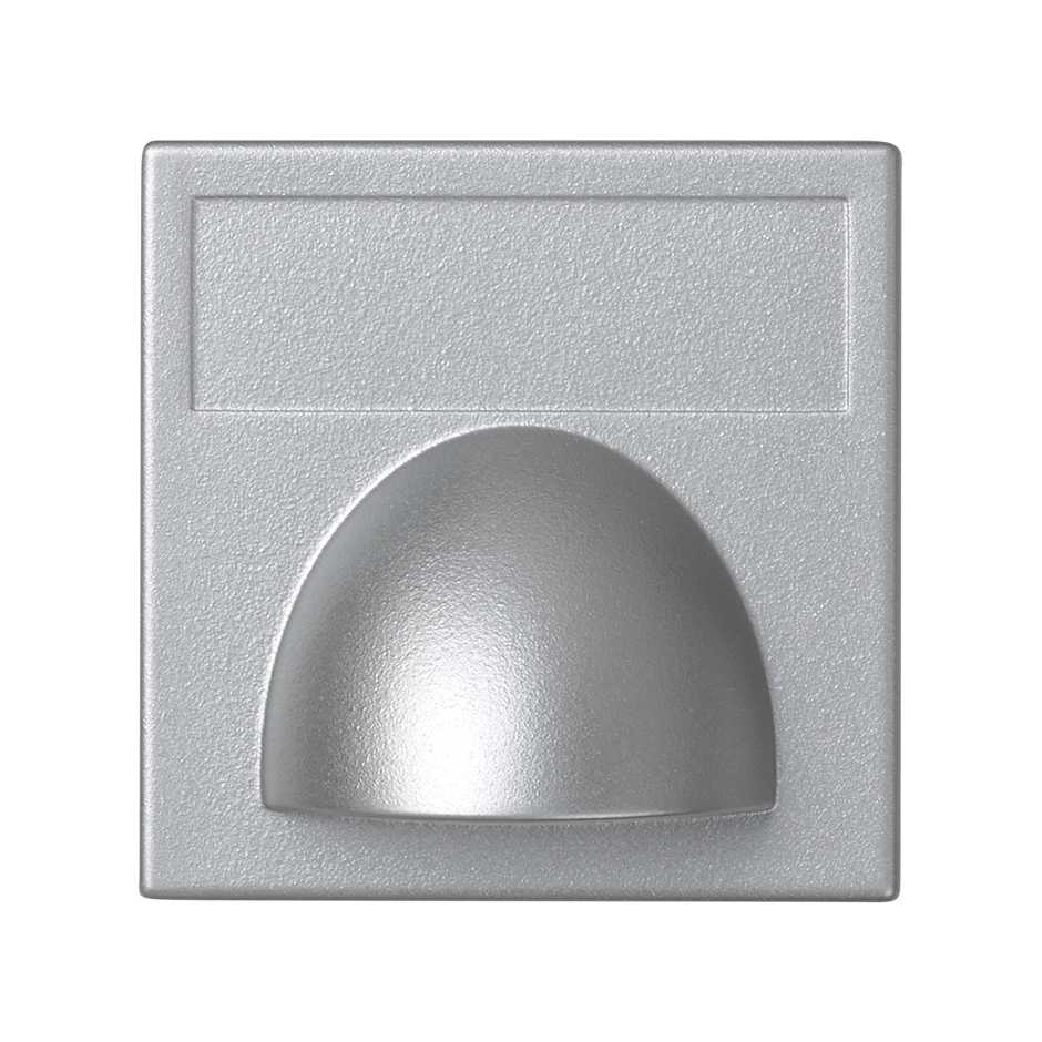 Trim plate for cable outlet for 1 element aluminium Simon K45