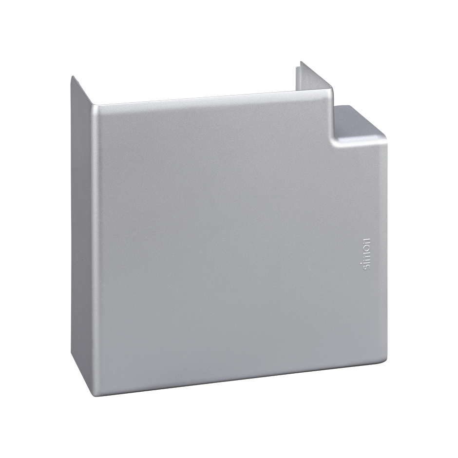 Flat angle accessory for aluminum trunking 130x55mm