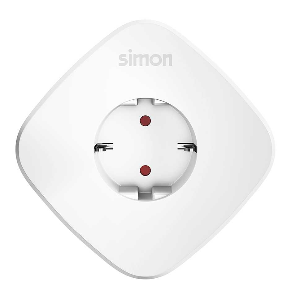 Adaptador Blanco con toma 16A, 2 puertos USB tipo A y 1 puerto USB tipo C 3,15A inteligentes Simon