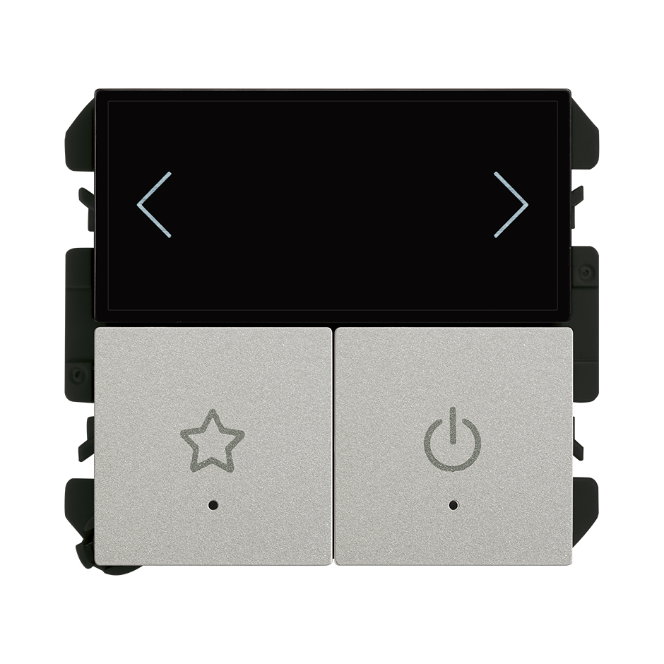 Simon iO multimaster push-button panel, 6 experiences aluminium Simon 270