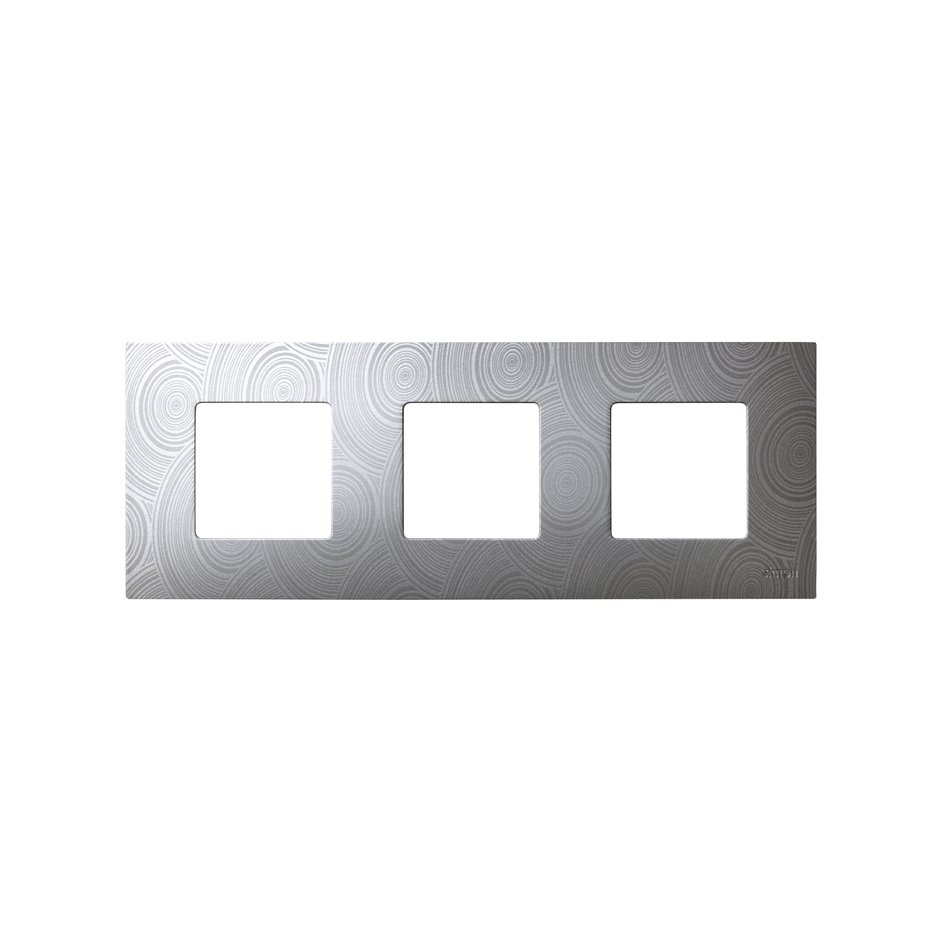 Interchangeable case for 3 elements frame helium grey Simon 27 Play