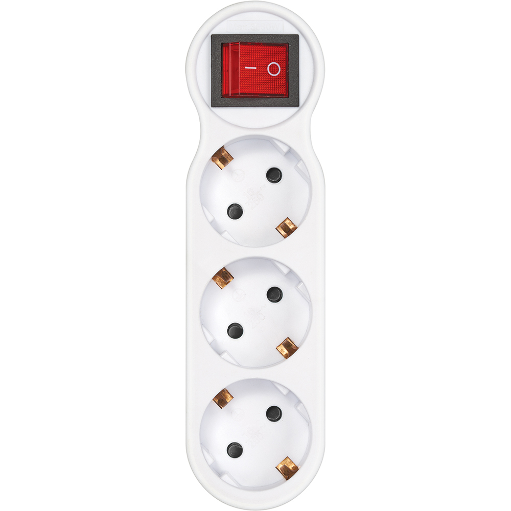ADAPTER 3 SOCKETS FRONT SWITCH