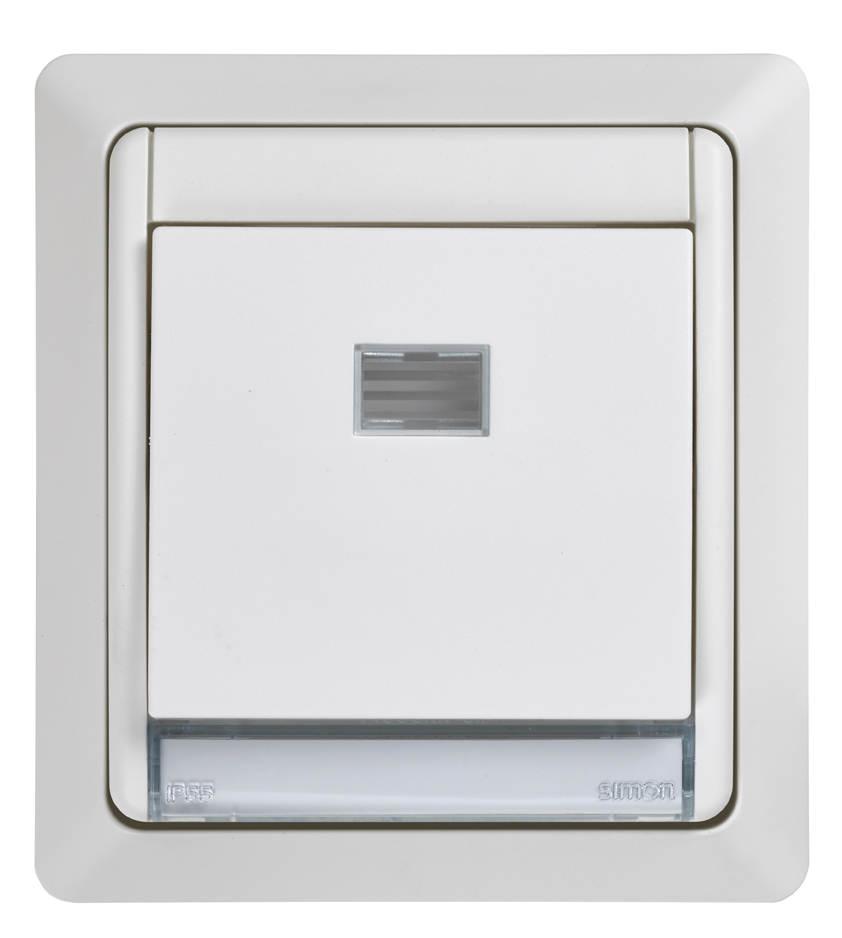 Interruptor monobloco IP55 10AX 250V~ branco Simon Aqua