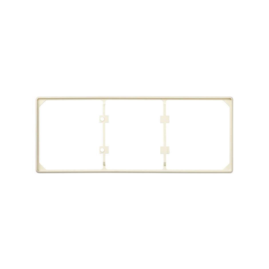 Trim frame for 3 elements ivory Simon 27