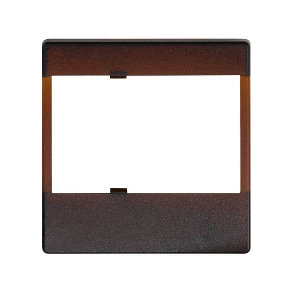 Plate for electronic mechanisms translucent brown Simon 27 Play