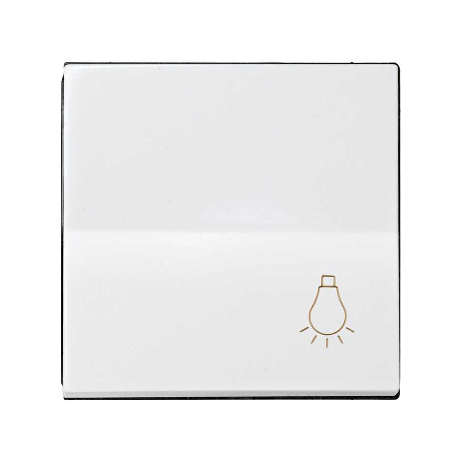 Single rocker with light symbol for push button white Simon 28