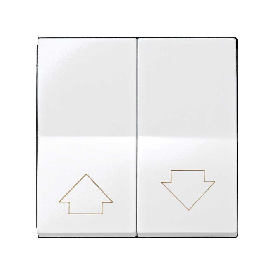 Double rocker for blinds mechanism with security latching white Simon 28