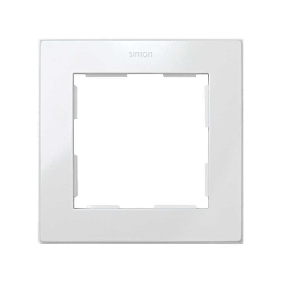Frame for 1 element white Simon 28