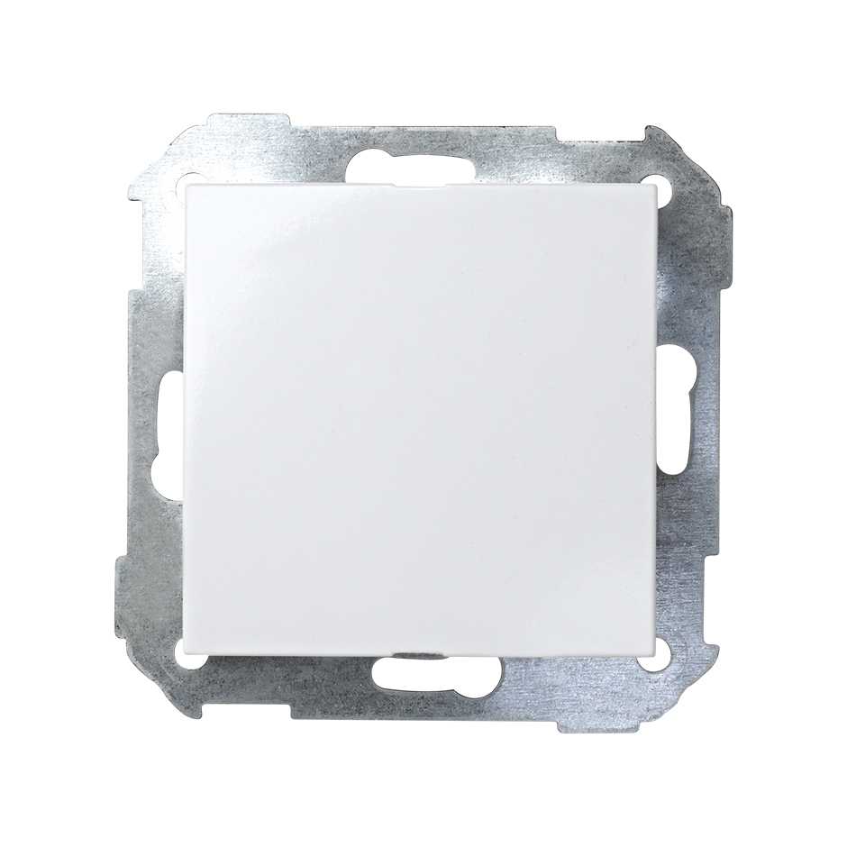 Tapa ciega blanco Simon 28