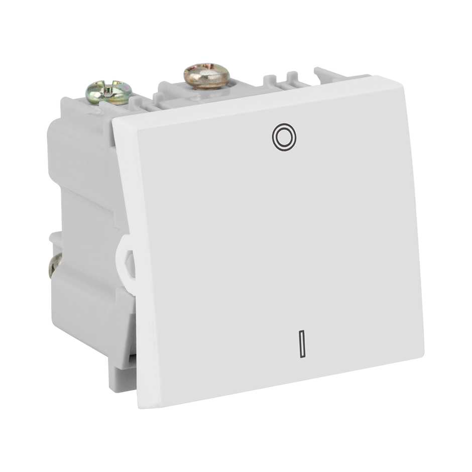 Interruptor bipolar simples módulo duplo 25 A 250V~ branco Simon 35
