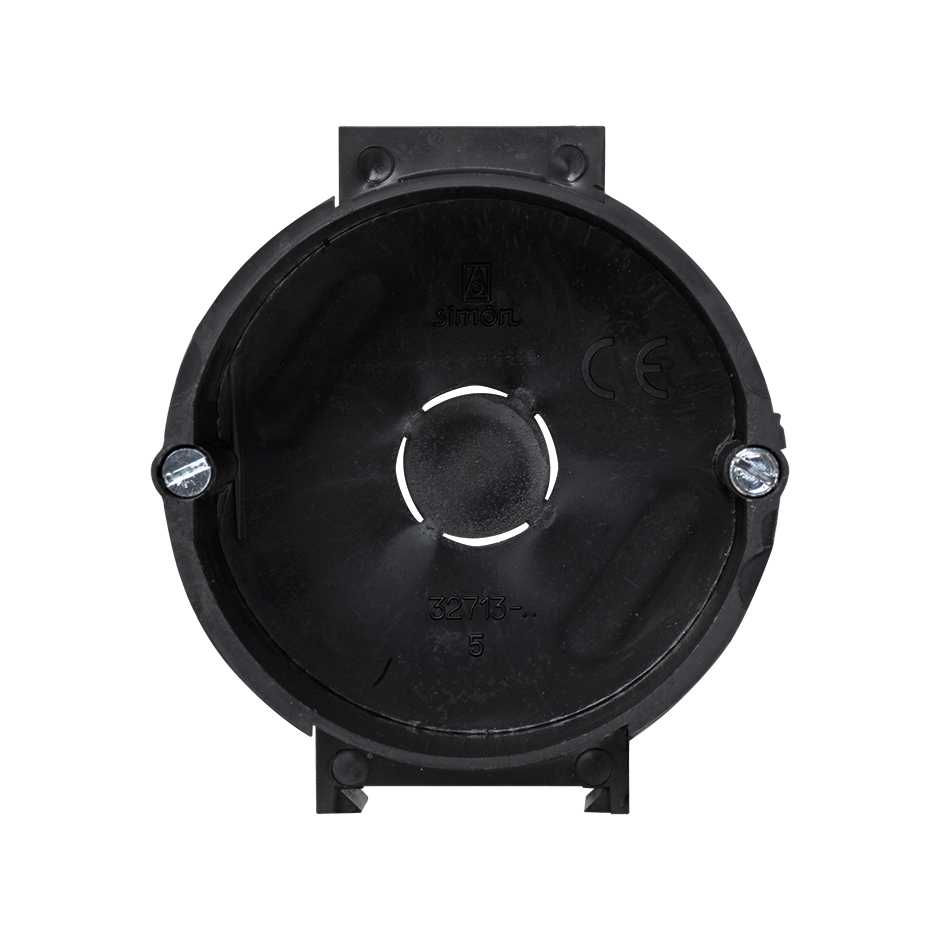 Flush-mount box for 1 element linkable for masonry partition wall Simon 32