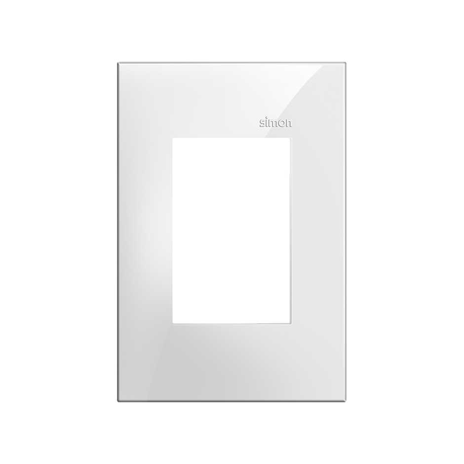 Placa de 3 postos 4x2 branco Simon 35