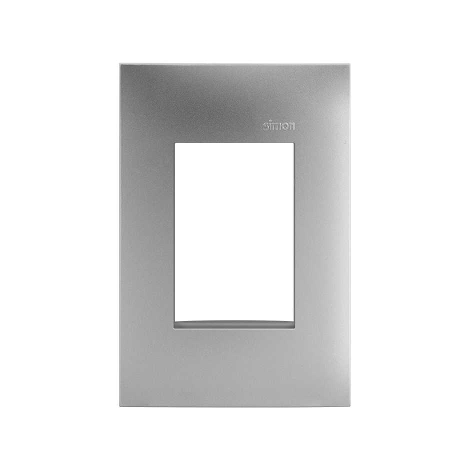 Placa de 3 postos 4x2 alumínio Simon 35