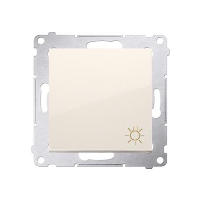 Poussoir lumière 16AX connexion à vis avec griffes marfil Simon 54