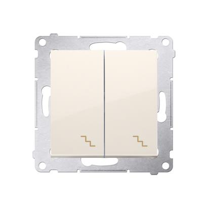 Double va et vient 10AX connexion à vis avec griffes marfil Simon 54