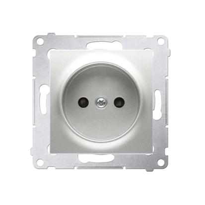Prise de courant 2P connexion à vis avec griffes aluminium Simon 54