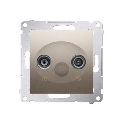 Prise RTV intermediaire 10dB connexion à vis avec griffes cava Simon 54
