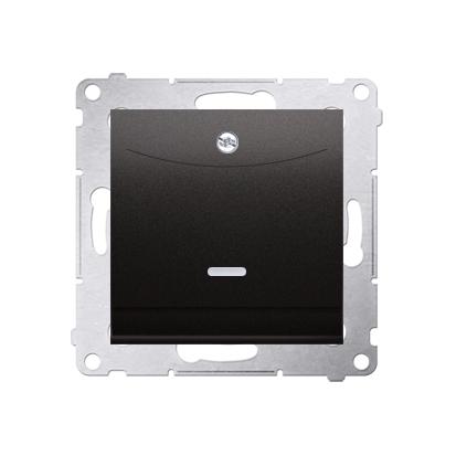 Mécanisme à carte connexion à vis avec griffes graphite Simon 54
