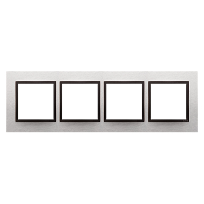 Cadre 4 éléments métal yang inox  Simon 54 Nature