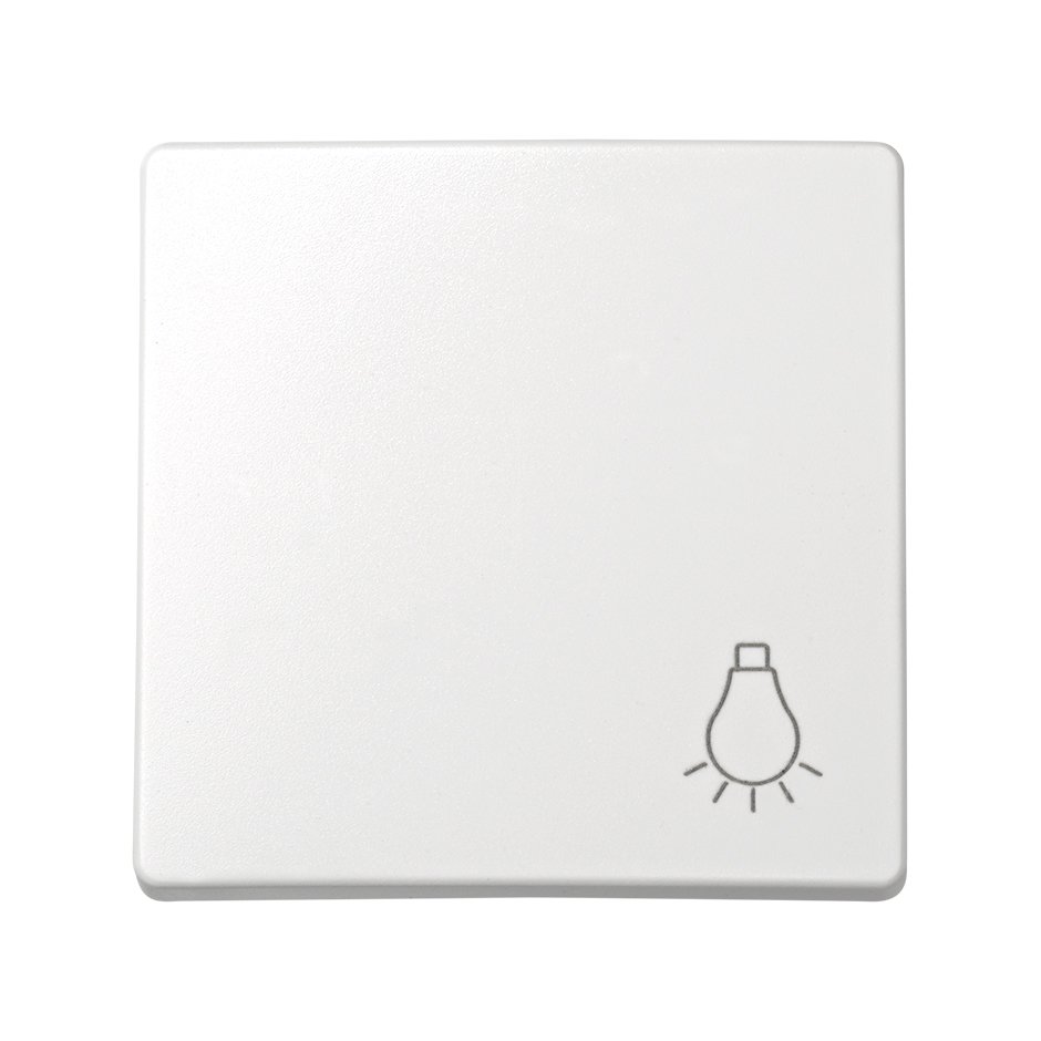 Tecla individual con grabado luz para pulsador blanco Simon 73 Loft