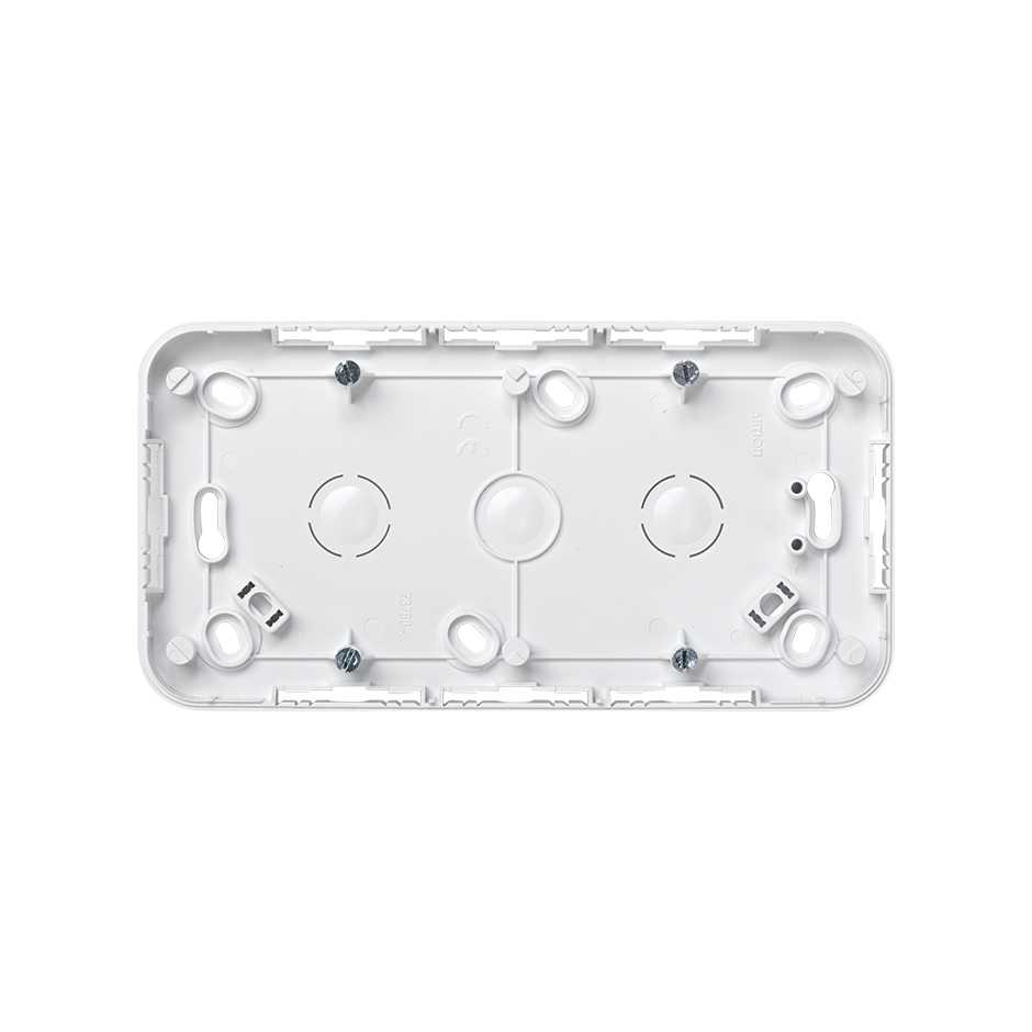 Caja de superficie para 2 elementos blanco Simon 73