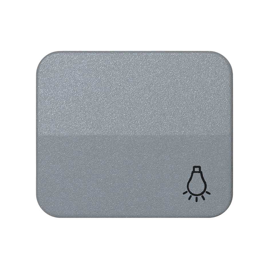 Single rocker with light symbol for push button grey Simon 75