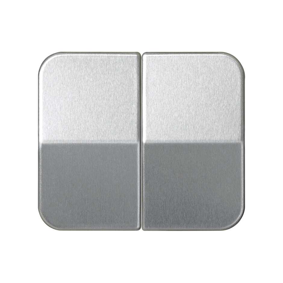 Double rocker for switches aluminium Simon 75