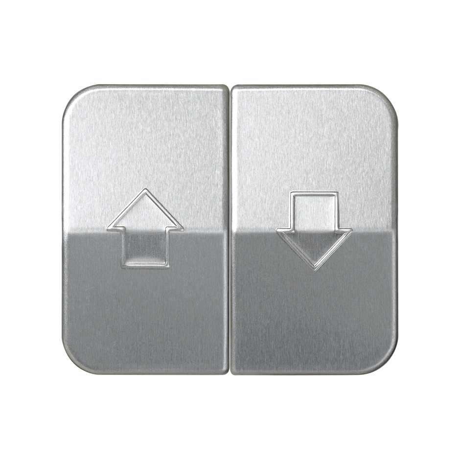 Double rocker for blinds mechanism with security latching aluminium Simon 75