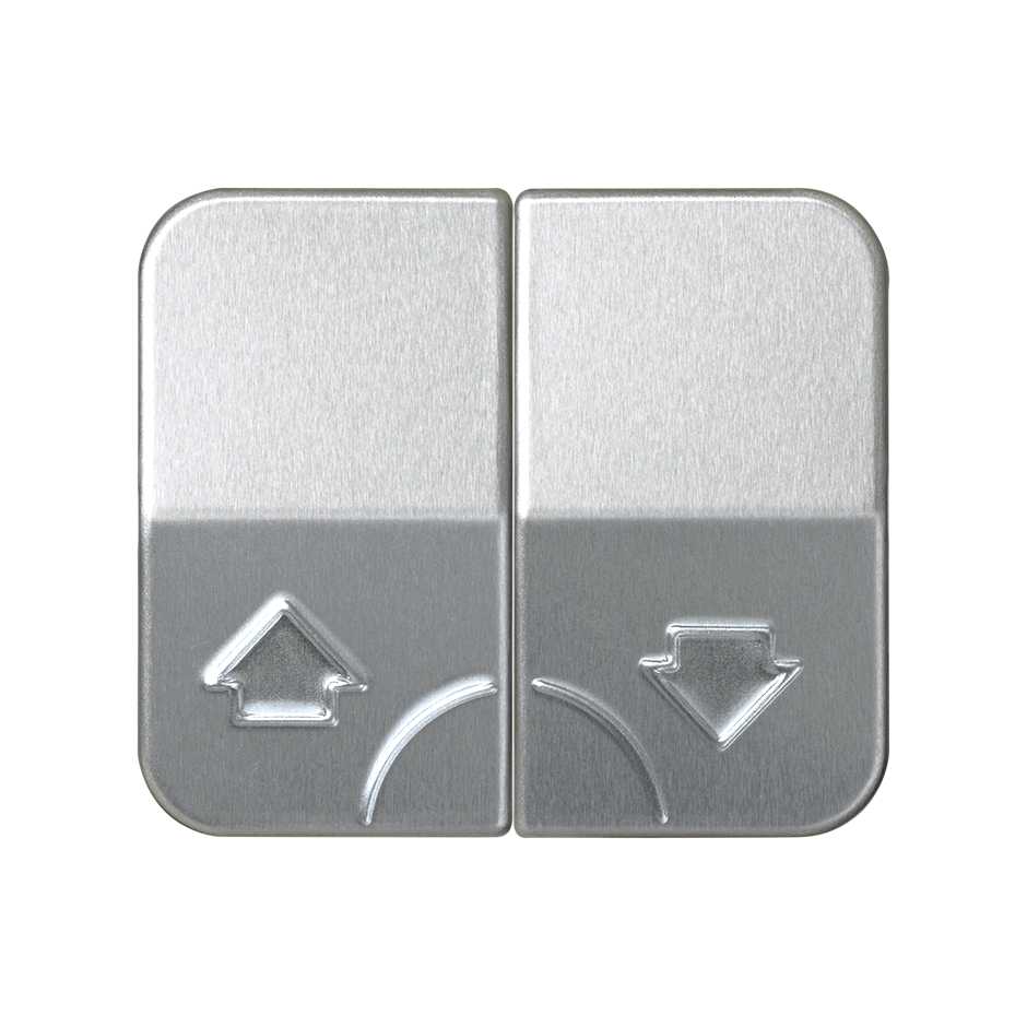 Double rocker for blinds mechanism without security latching aluminium Simon 75