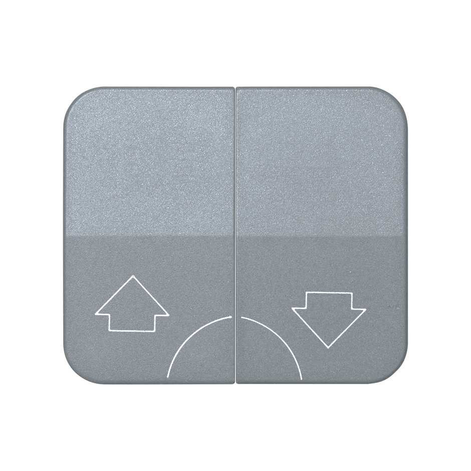 Double rocker for blinds mechanism without security latching grey Simon 75