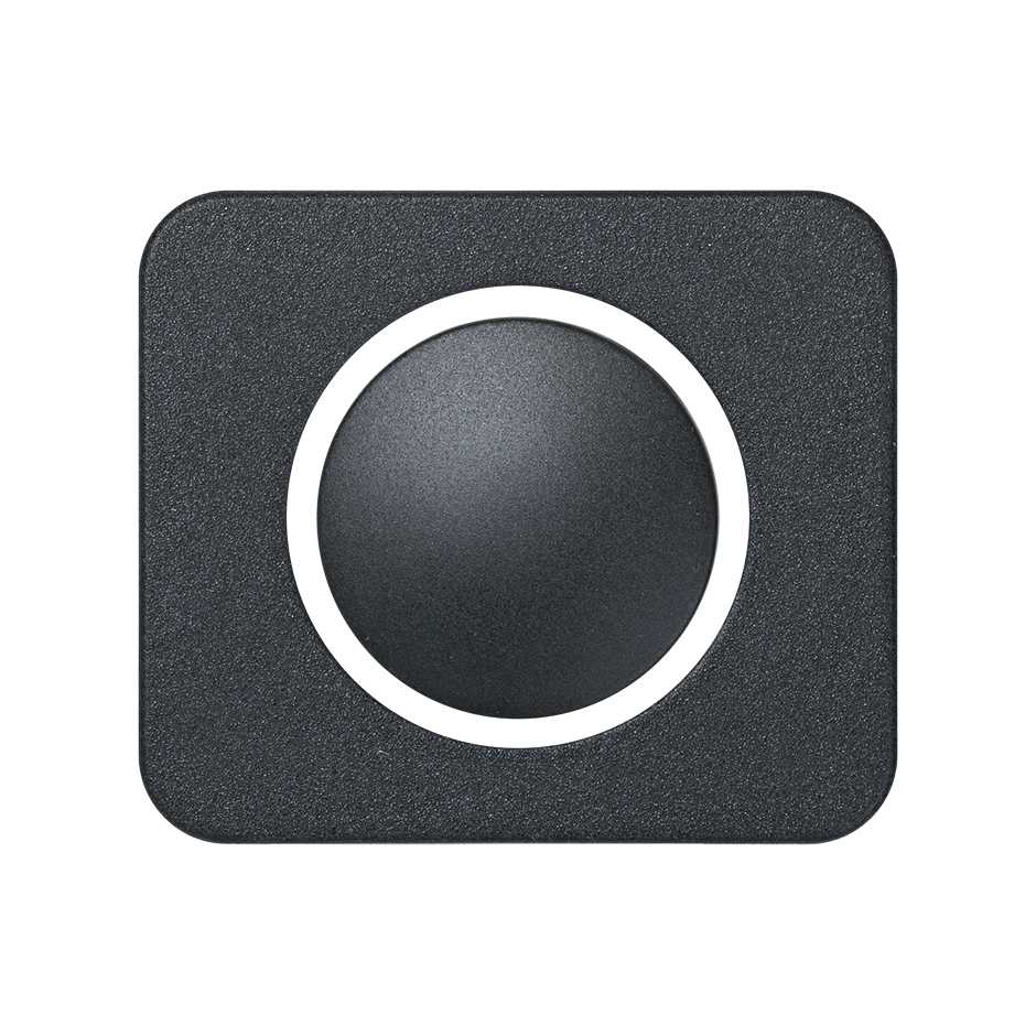 Plate for electronic touch mechanisms with blue light indicator graphite Simon 75