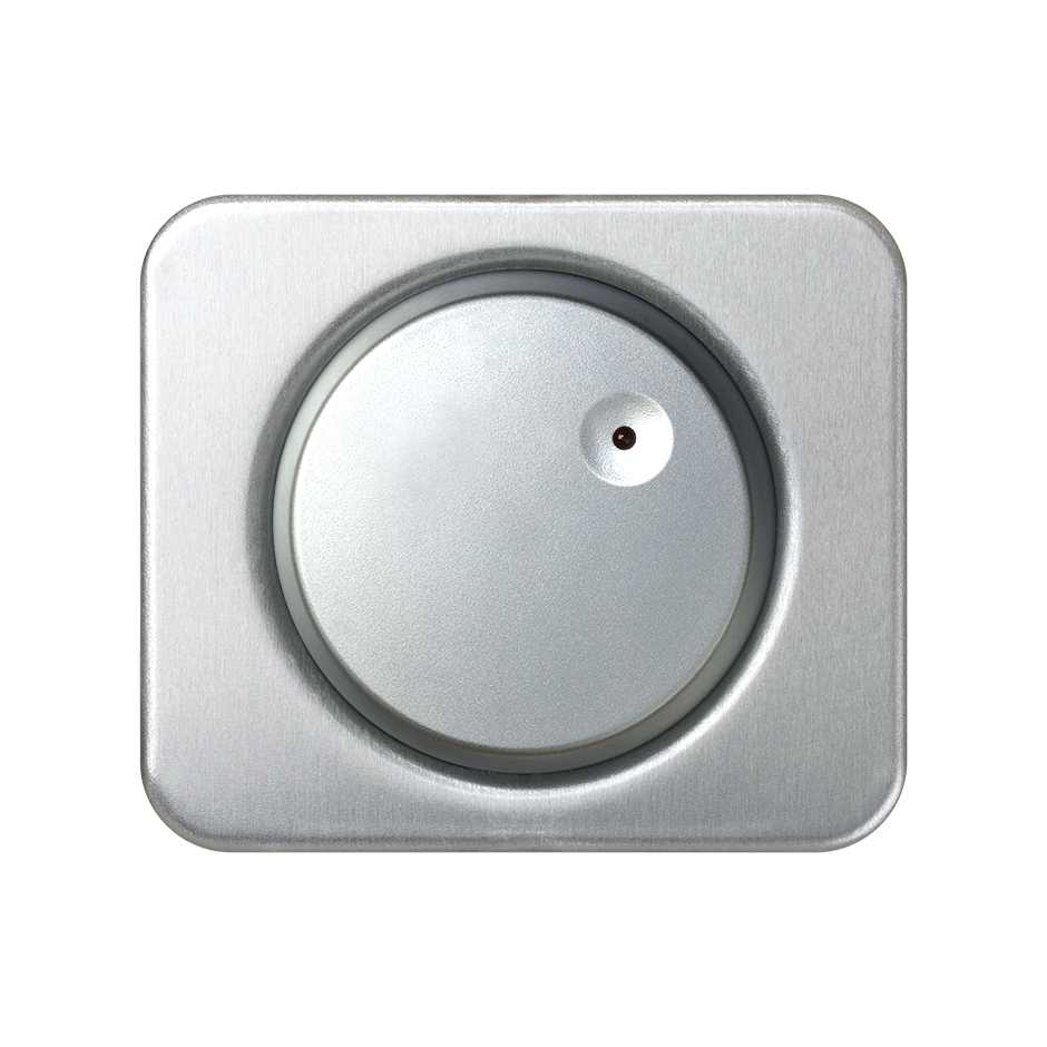 Plate for electronic rotary voltage regulator up to 500W/VA with light aluminium Simon 75