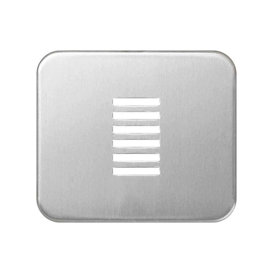 Plate for buzzer aluminium Simon 75