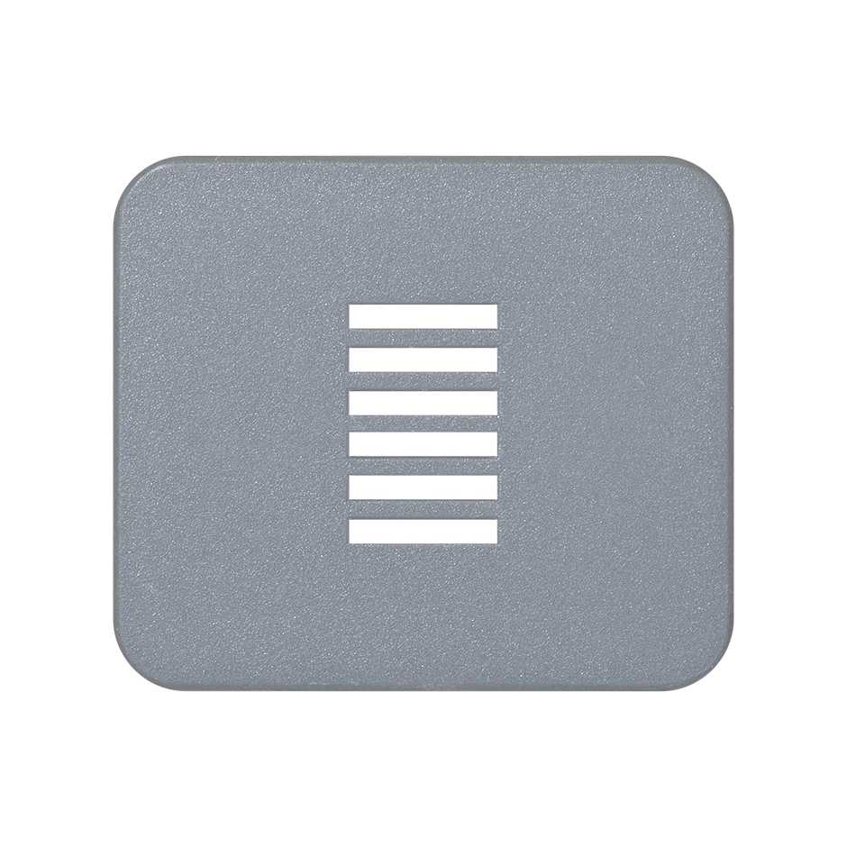 Plate for buzzer grey Simon 75
