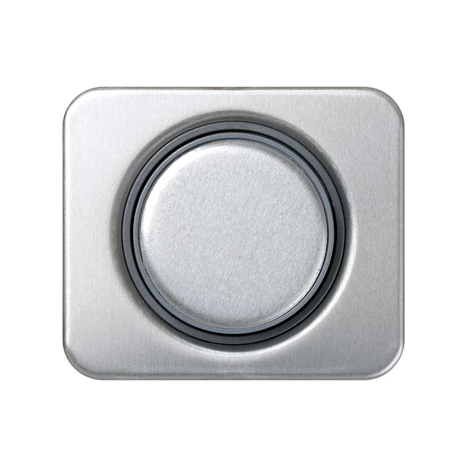 Placa para os mecanismos eletrónicos giratórios alumínio Simon 75