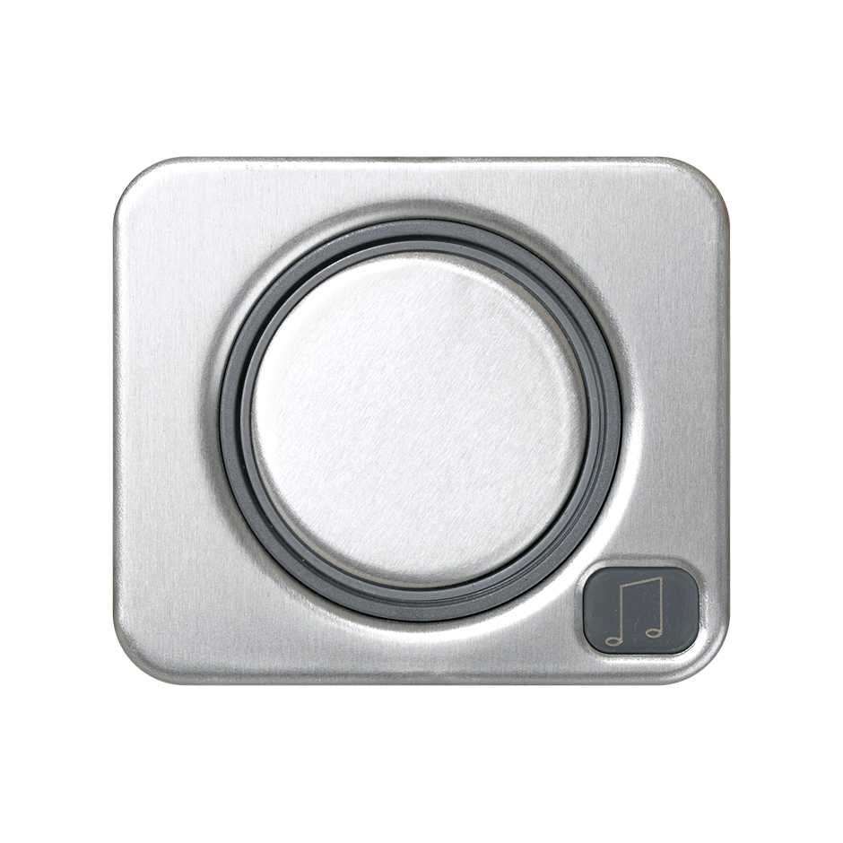 Placa para os reguladores de música ambiente com gravação nota musical alumínio Simon 75