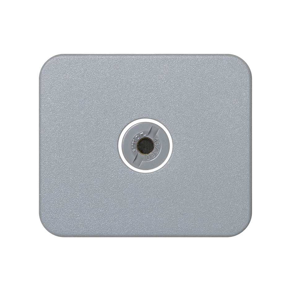 Tampa para o mecanismo porta-fusível de encastrar de tipo cilíndrico 8 x 32 mm cinza Simon 75