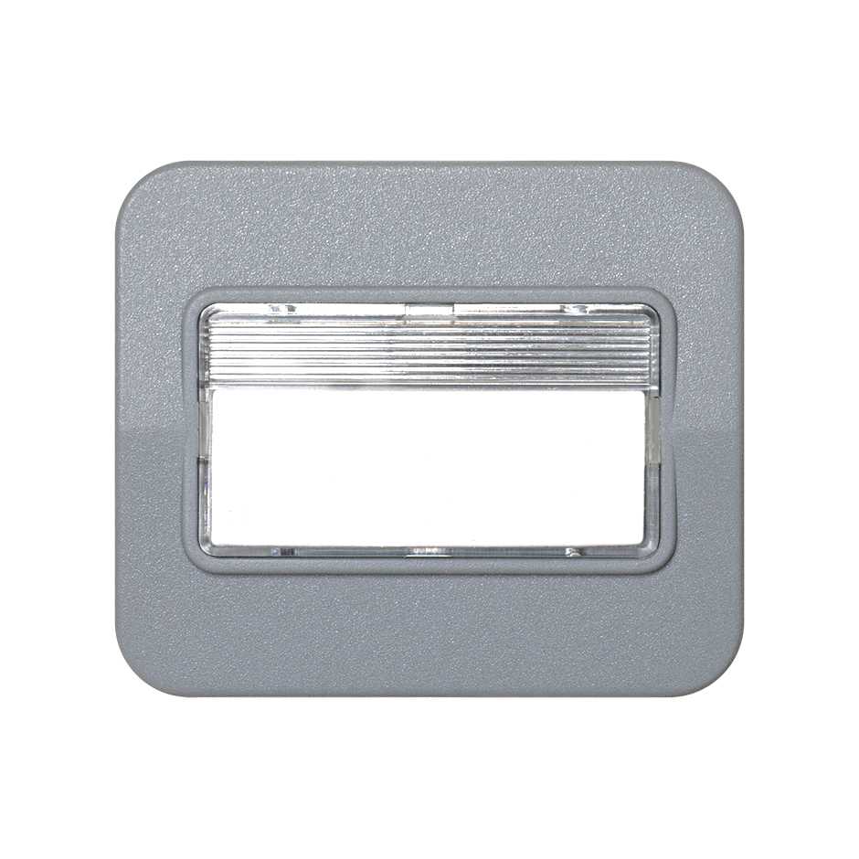 Single rocker for switches with support for label holders grey Simon 75