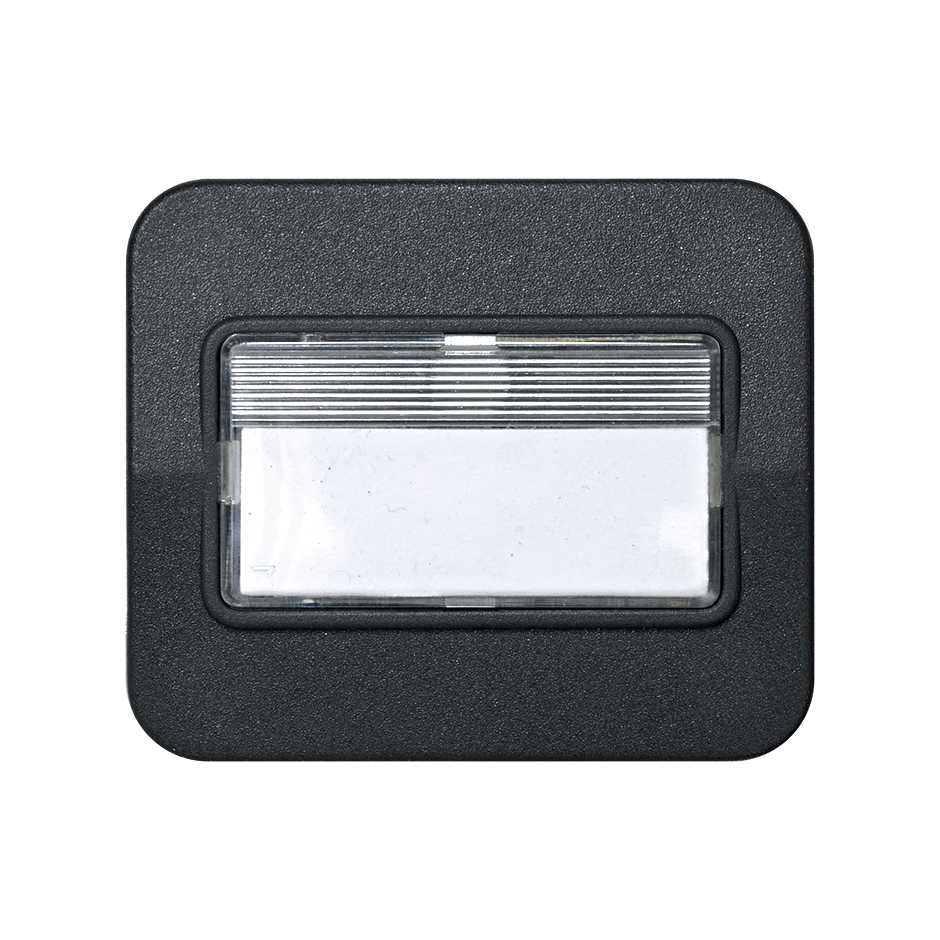 Tecla individual para mecanismos de comando com suporte para porta-rótulos grafite Simon 75