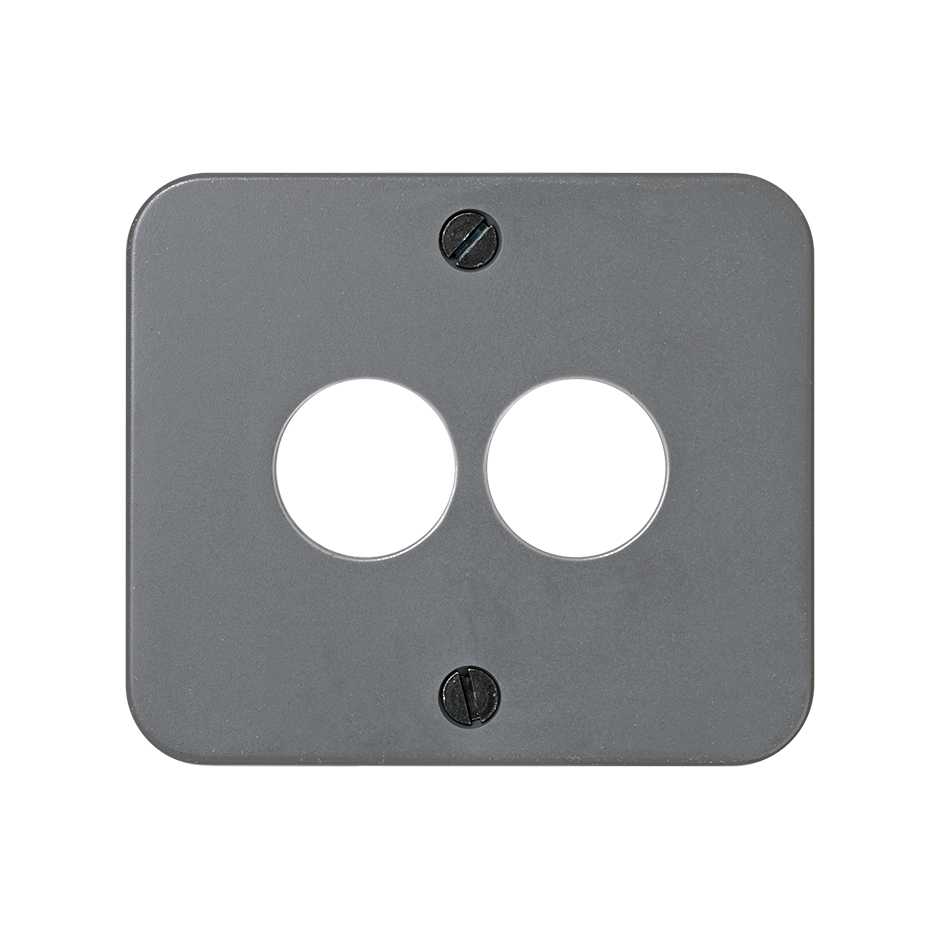 Cover for stereo speaker outlet grey Simon 75